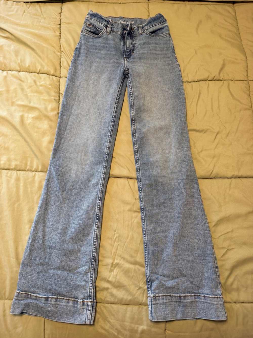 Wrangler Light Wash Kids Flare Jeans